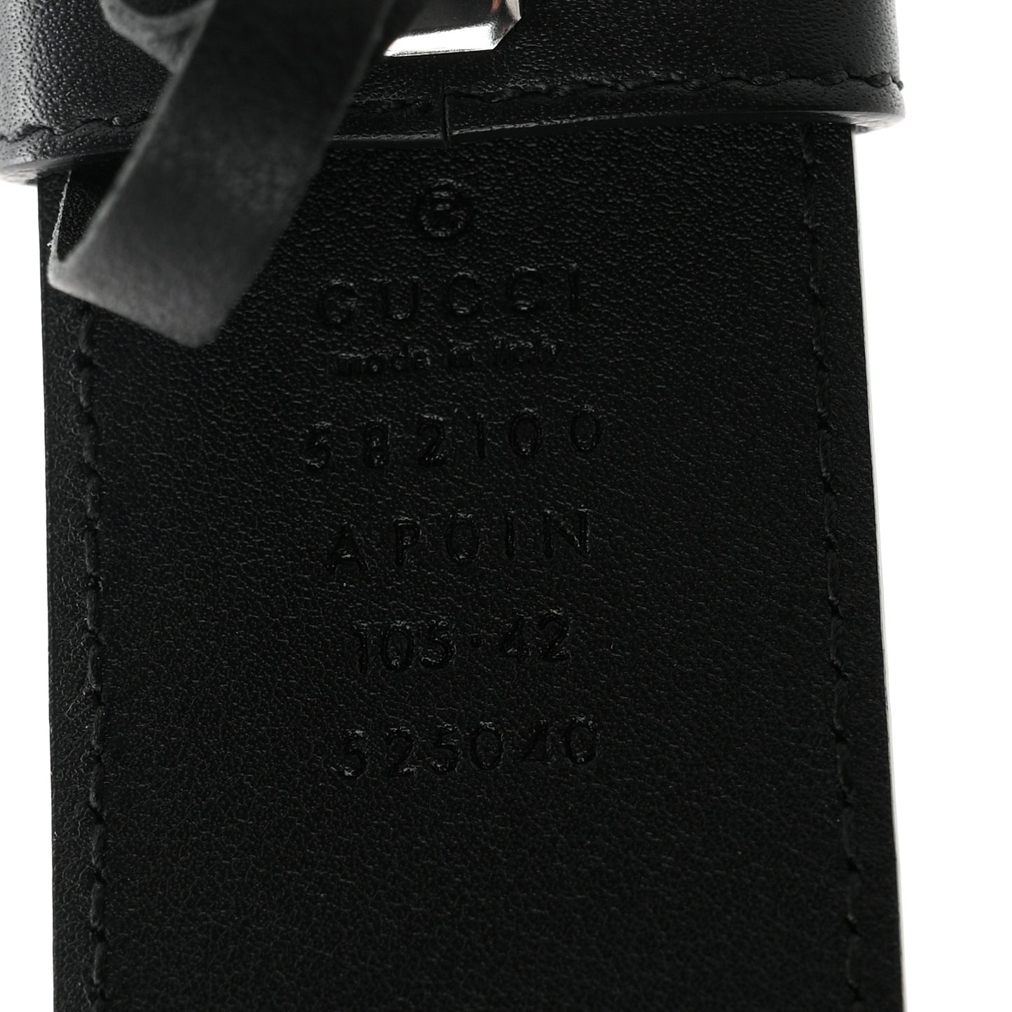 Calfskin Crystal Double G 40mm Belt 105 42 Black