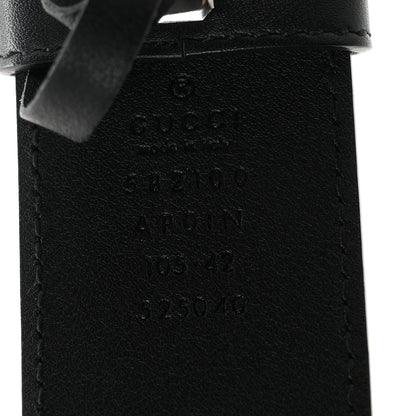Gucci Calfskin Crystal Double G 40mm Belt 105 42 Black 5 of 6