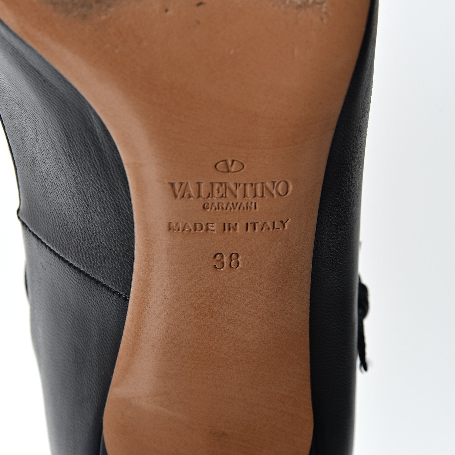 Valentino Garavani Nappa Love Latch 50mm Pumps 38 Black Poudre 7 of 9