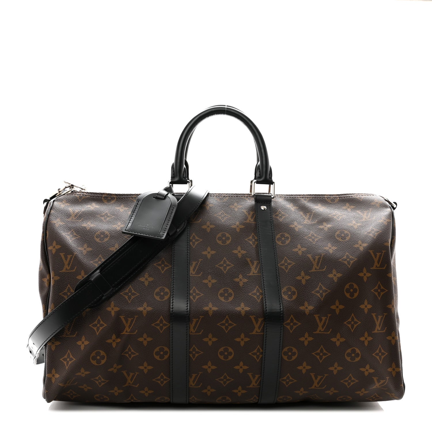Louis Vuitton Monogram Macassar Keepall Bandouliere 45 1 of 9