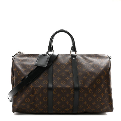Louis Vuitton Monogram Macassar Keepall Bandouliere 45 1 of 9