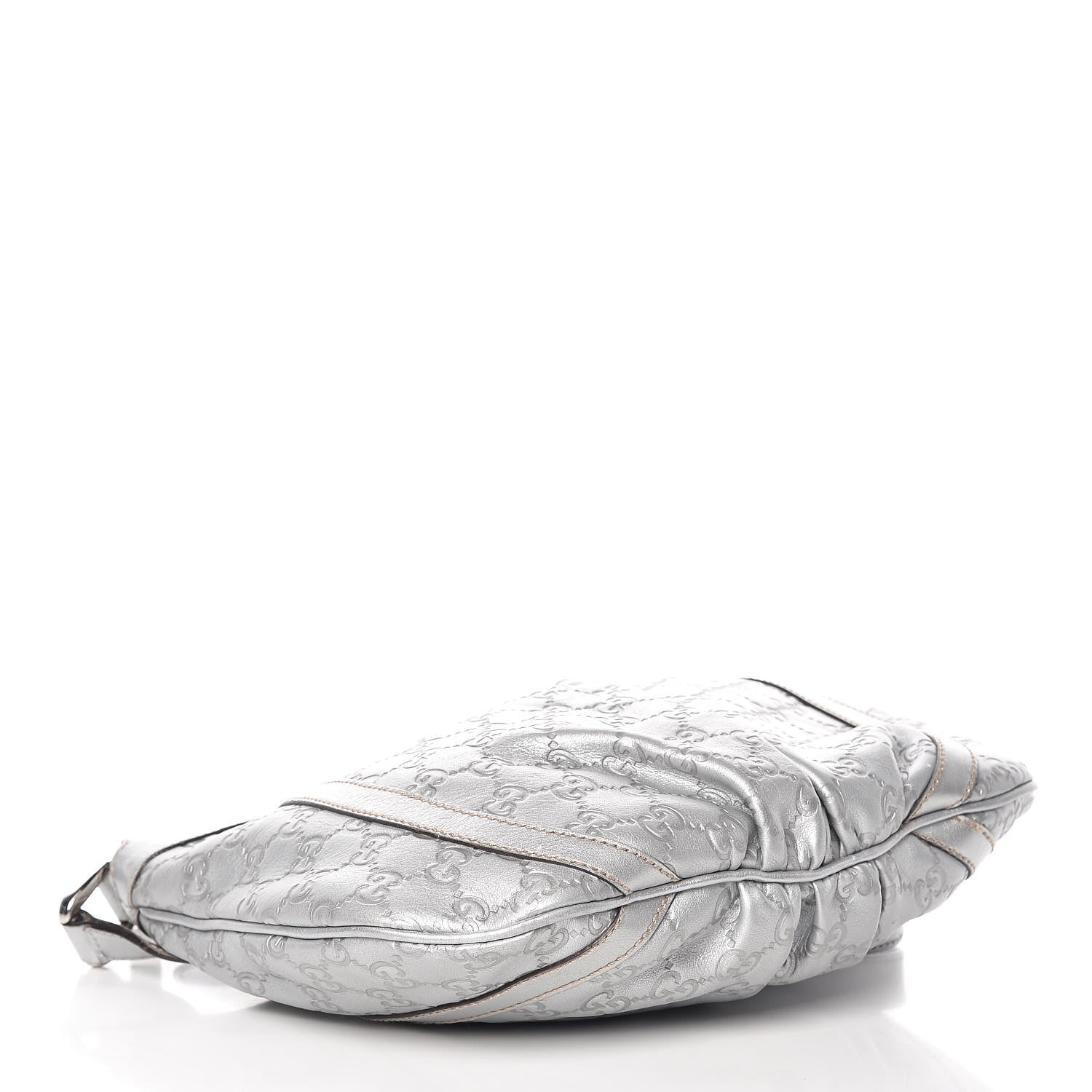 Gucci Guccissima Small D Ring Messenger Silver 4 of 12