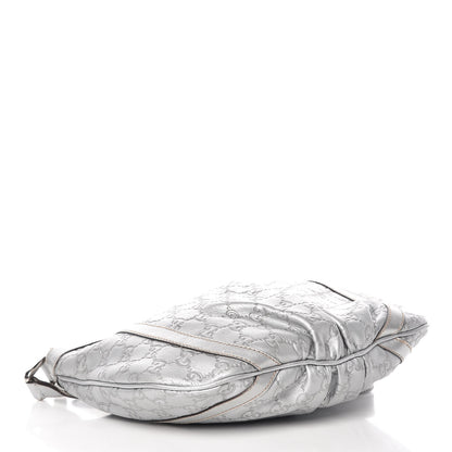 Gucci Guccissima Small D Ring Messenger Silver 4 of 12