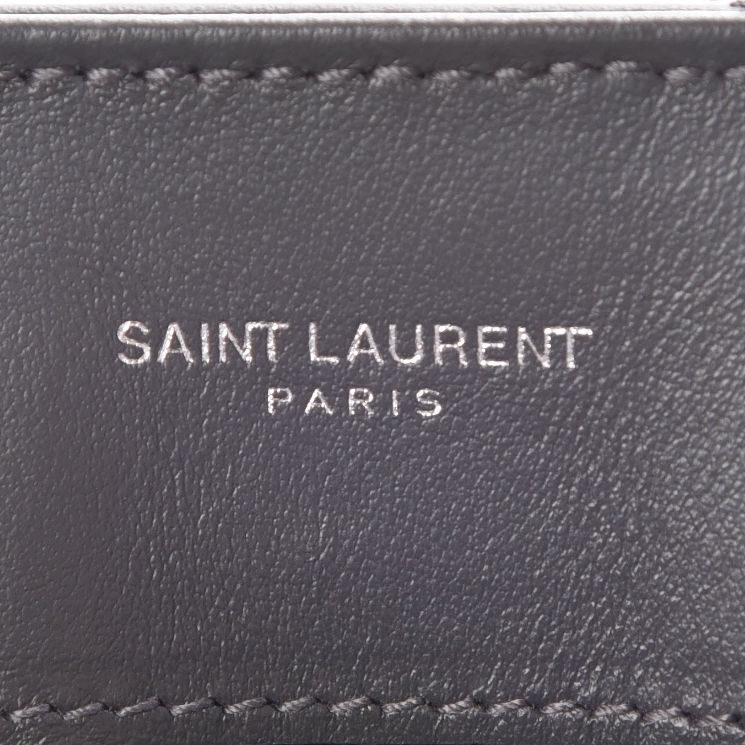 Saint Laurent Calfskin Y Quilted Monogram Medium Loulou Chain Satchel Asphalt 6 of 9