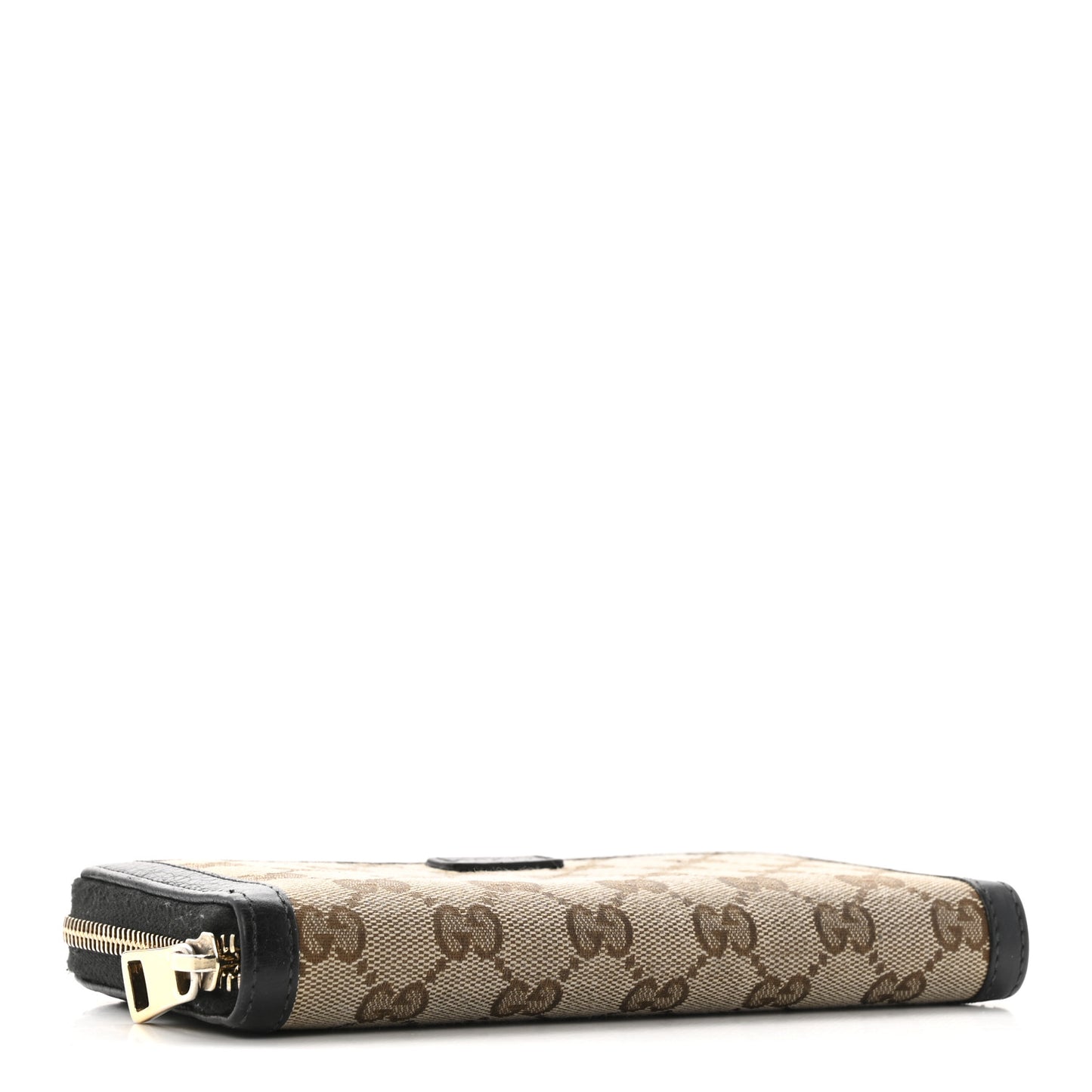 Monogram Calfskin Zip Around Wallet Black