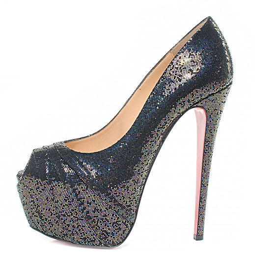Glitter Spotlight Drapesse 160 Pumps 40 Blue Khol Black