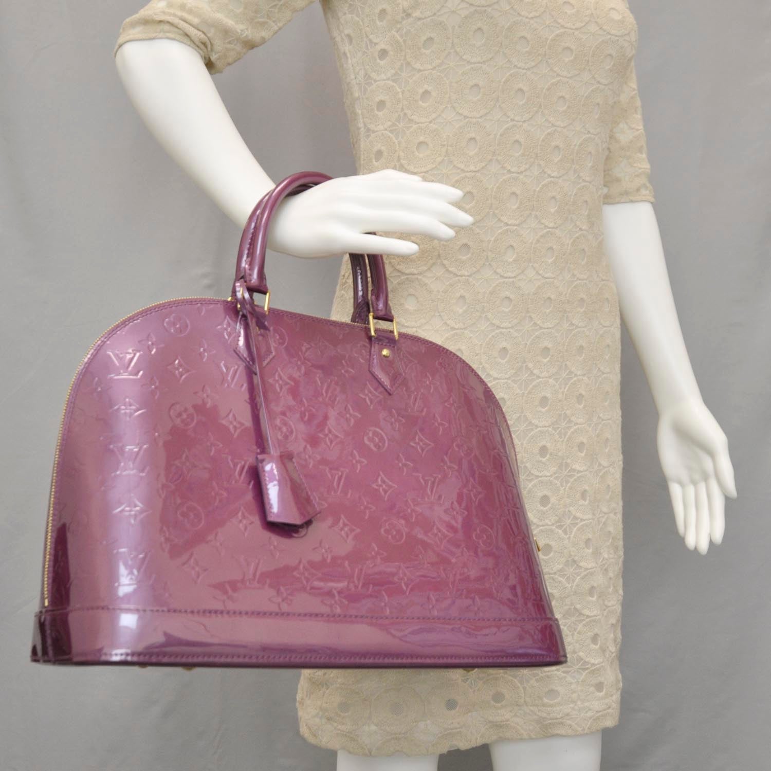 Louis Vuitton Vernis Alma MM Violet 2 of 9