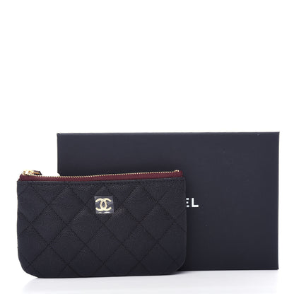 Chanel Caviar Quilted Small Cosmetic Case Black 8 of 8