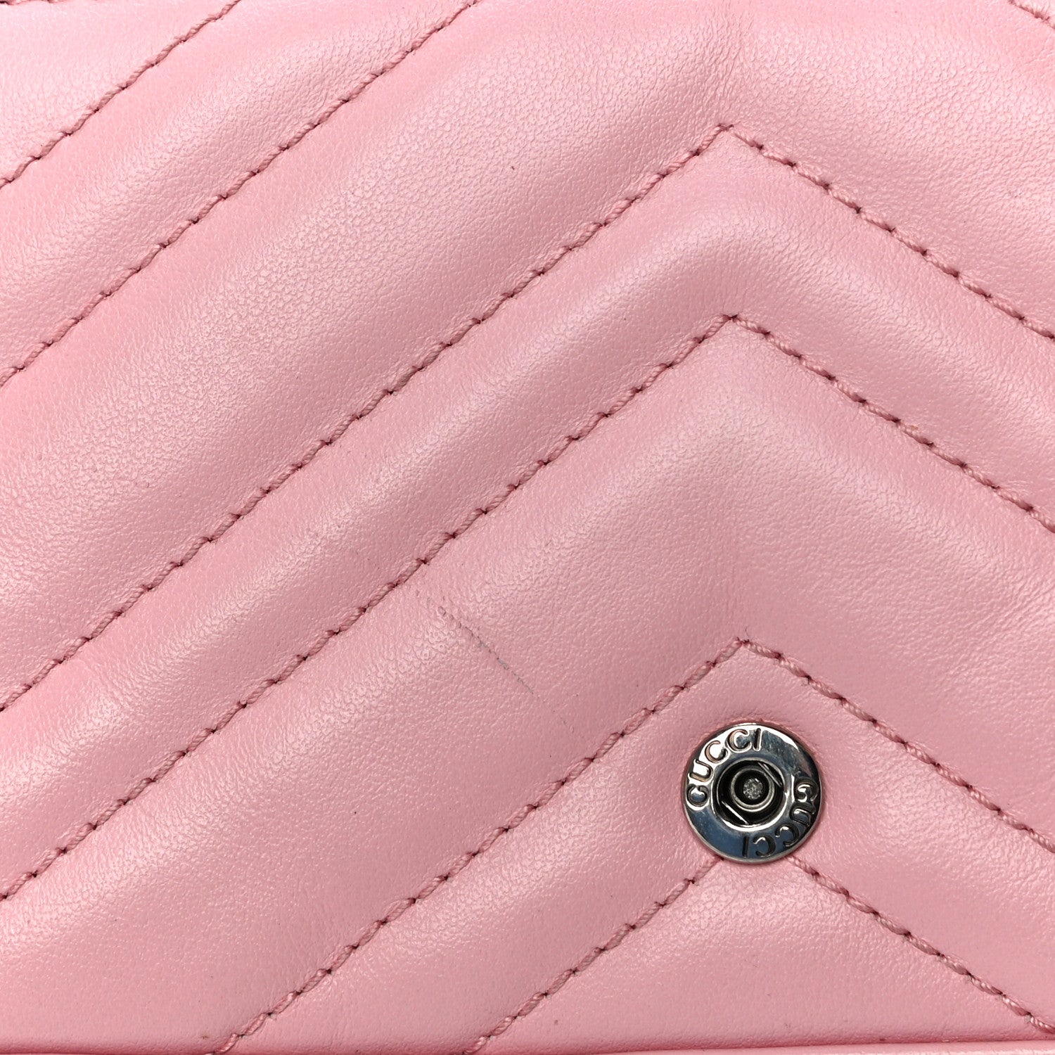 Gucci Calfskin Matelasse Super Mini GG Marmont Shoulder Bag Wild Rose 14 of 17