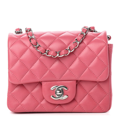 Chanel Lambskin Quilted Mini Square Flap Pink 1 of 9