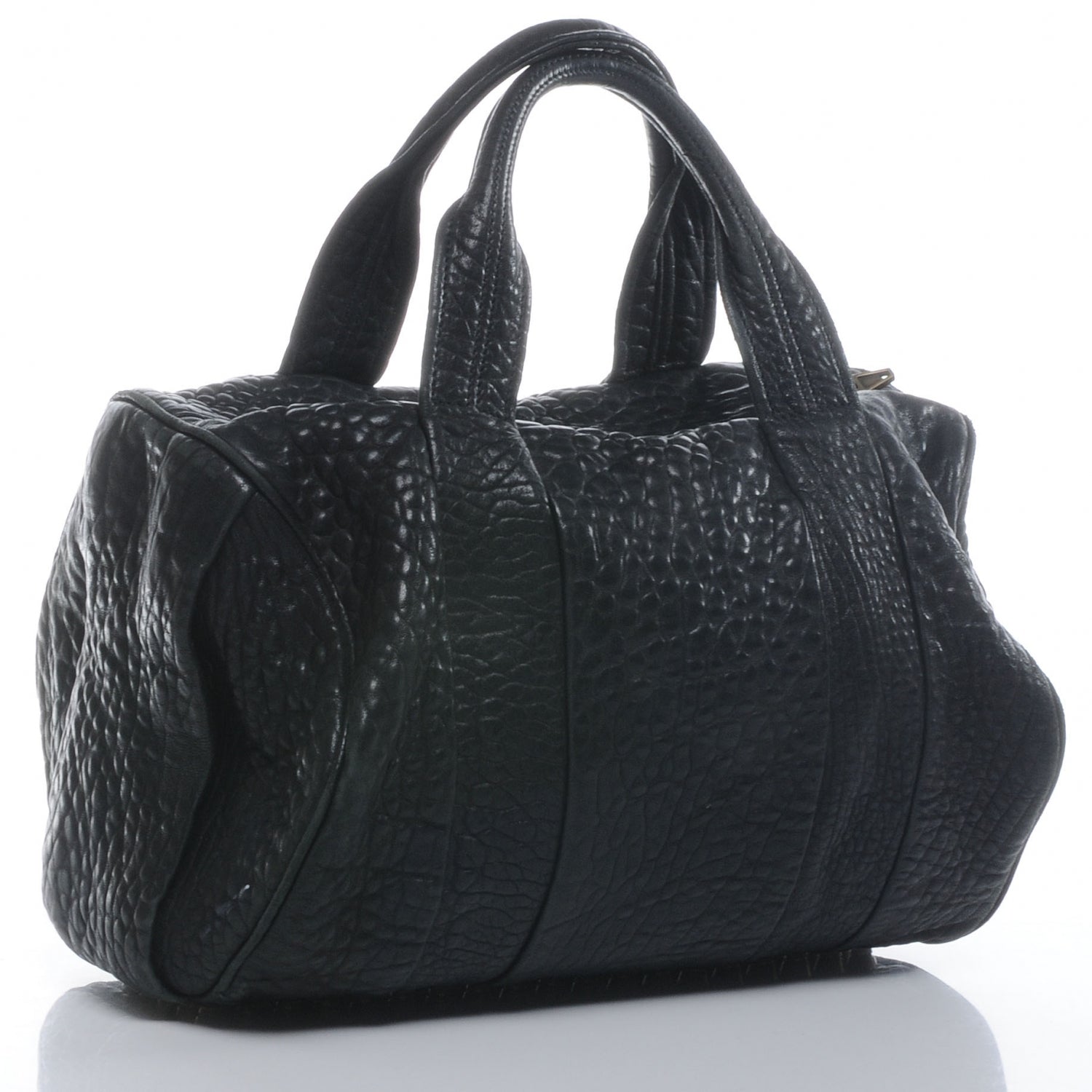 Alexander Wang Leather Rocco w Antique Brass Hardware Black 3 of 6