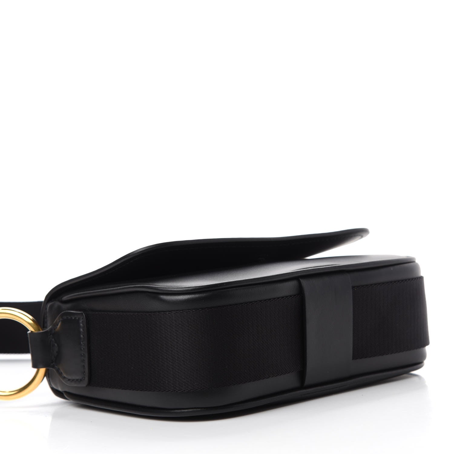 Prada Vitello Flap Shoulder Bag Black 4 of 11