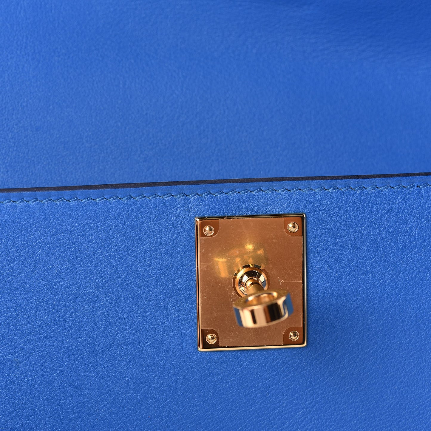 Swift Kelly Cut Clutch Pochette Bleu Zanzibar