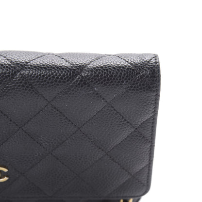Chanel Caviar Quilted Wallet On Chain WOC Black 16 of 18