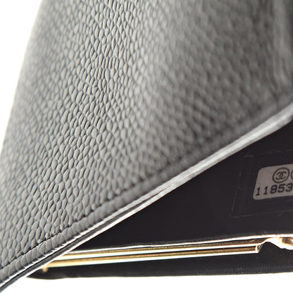 Chanel Caviar Timeless CC French Wallet Black 8 of 12