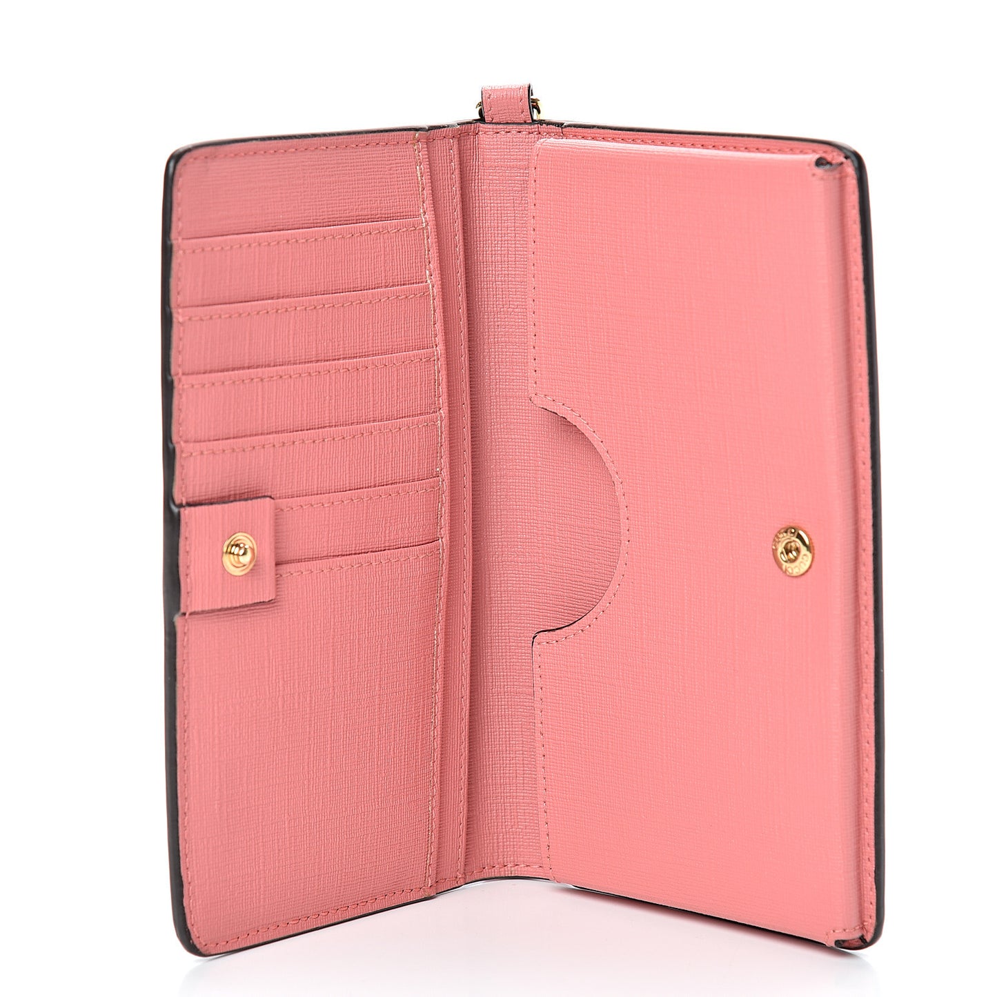 GG Supreme Monogram Embroidered Face iPhone 6 Case Wristlet Pink