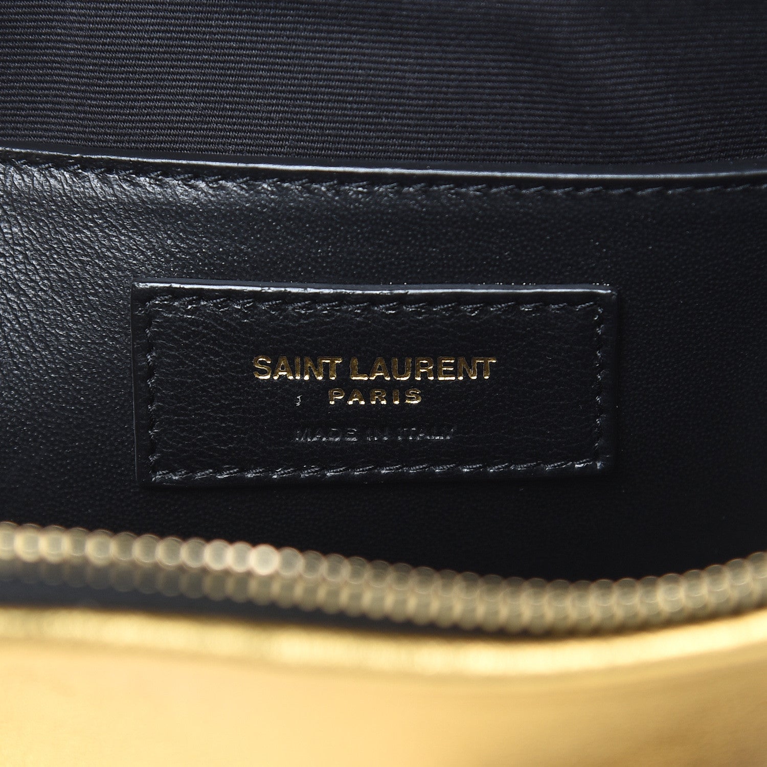 Saint Laurent Metallic Calfskin Heart Monogram Crossbody Gold 6 of 9