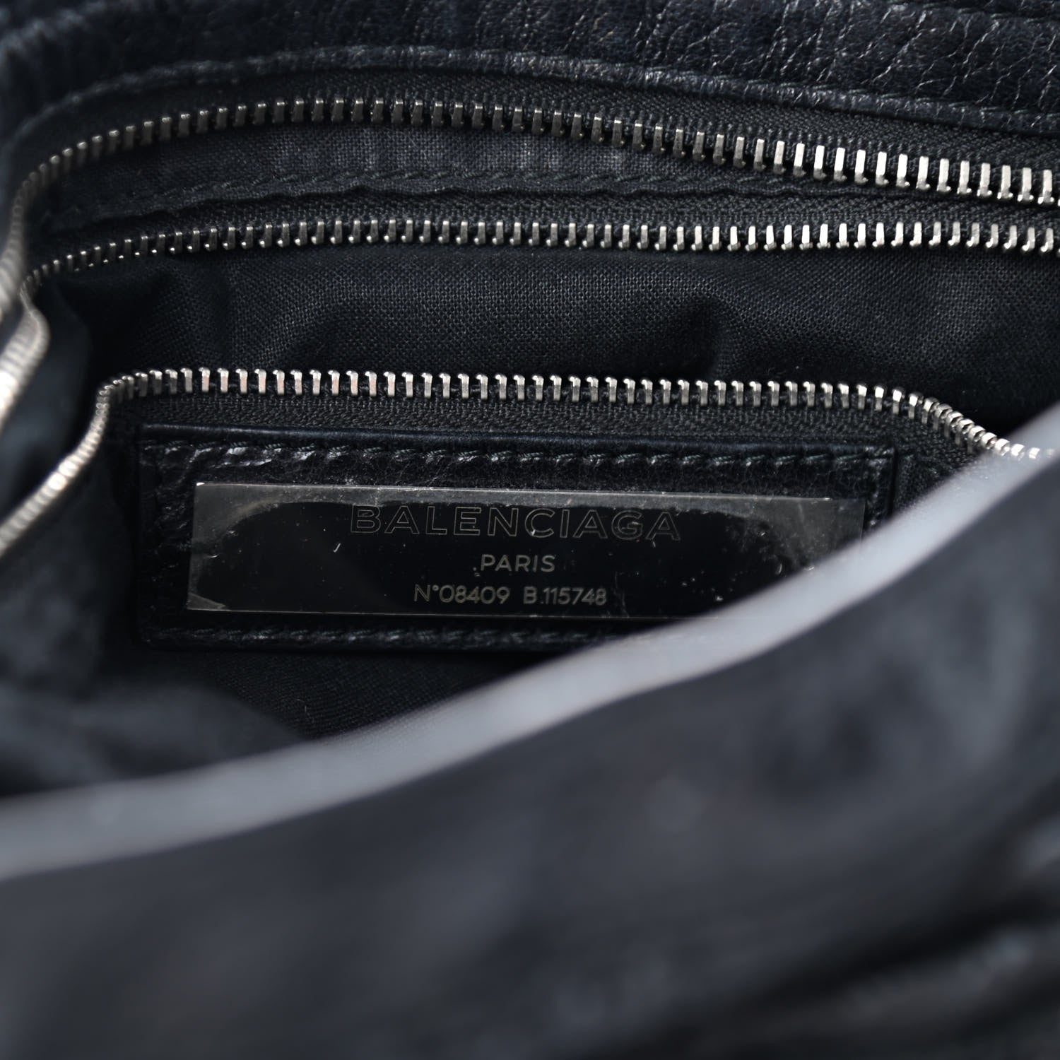 Balenciaga Agneau Classic Silver Hardware City Black 7 of 11