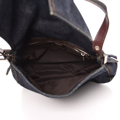 Fendi Denim Mama Baguette Blue 5 of 14