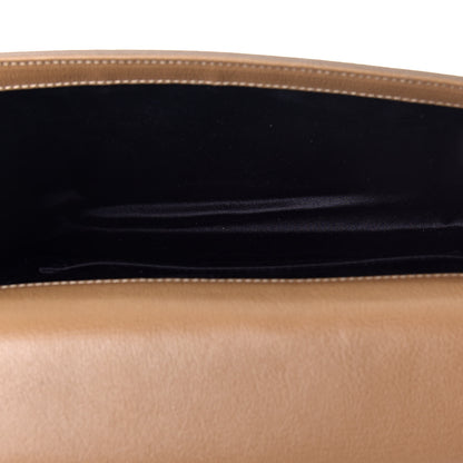 Saint Laurent Calfskin Monogram Large Belle De Jour Clutch Beige 5 of 8