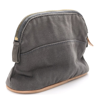Hermes Cotton Canvas Mini Bolide Travel Cosmetic Pouch Gris 3 of 6