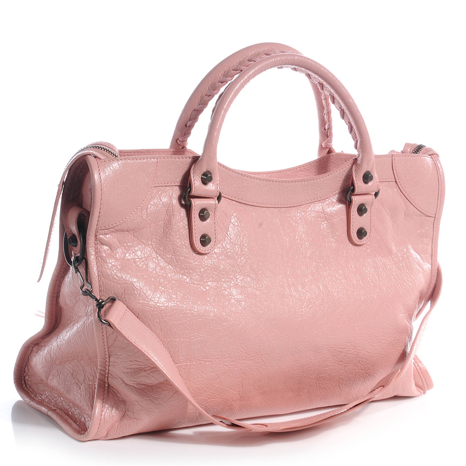 Balenciaga Agneau Classic Hardware City Rose Peche 3 of 9