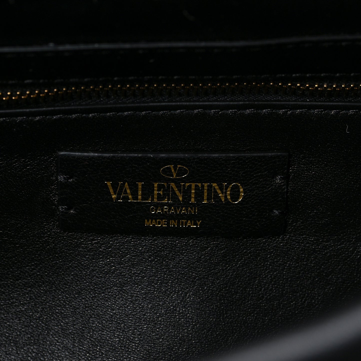 Nappa Large Roman Stud Shoulder Bag Black