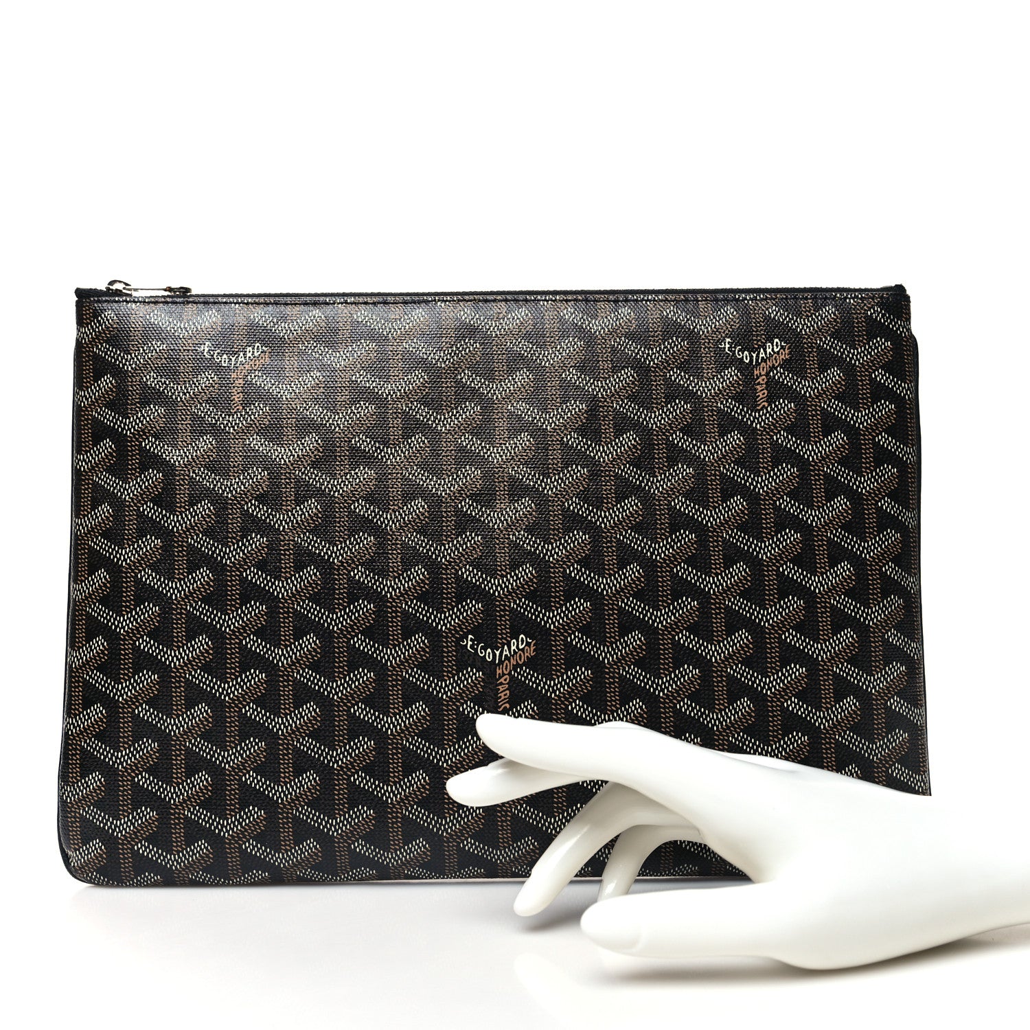 Goyard Goyardine Senat Pochette MM Black 2 of 11
