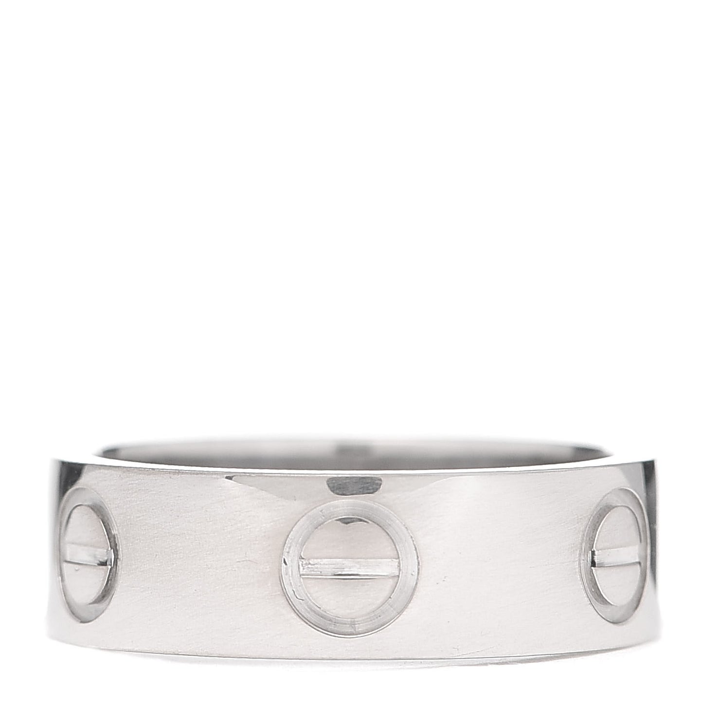 18K White Gold 5.5mm LOVE Ring 48 4.5