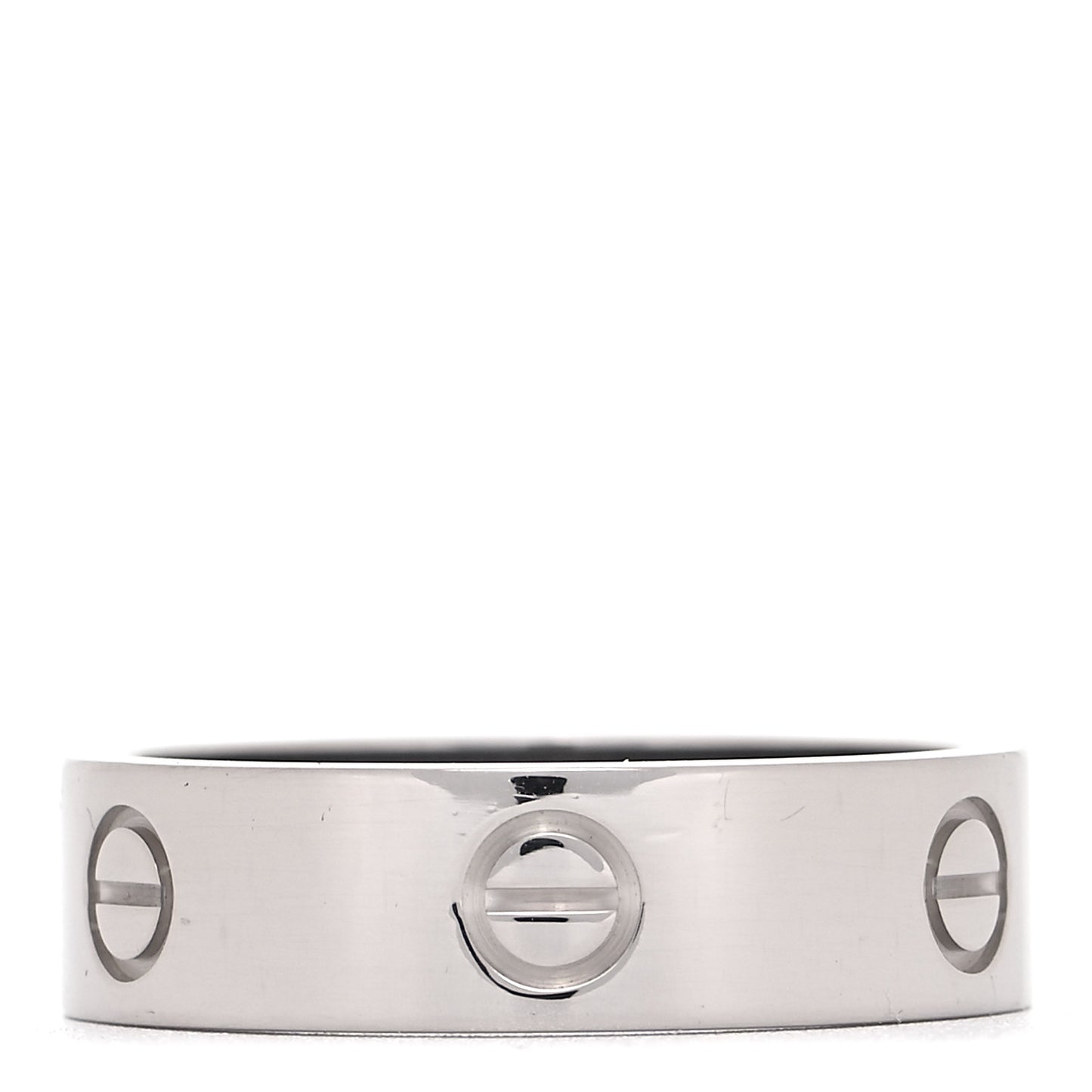18K White Gold 6mm LOVE Ring 60 9
