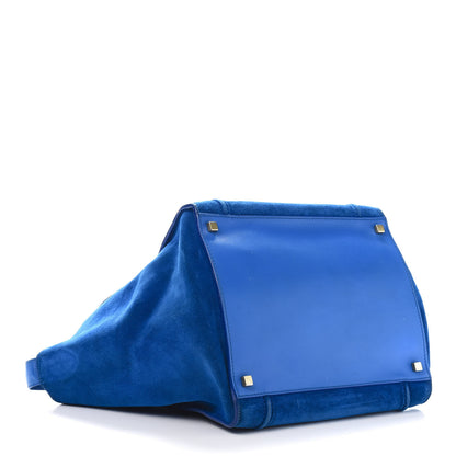 Celine Suede Medium Phantom Luggage Royal Blue 4 of 19