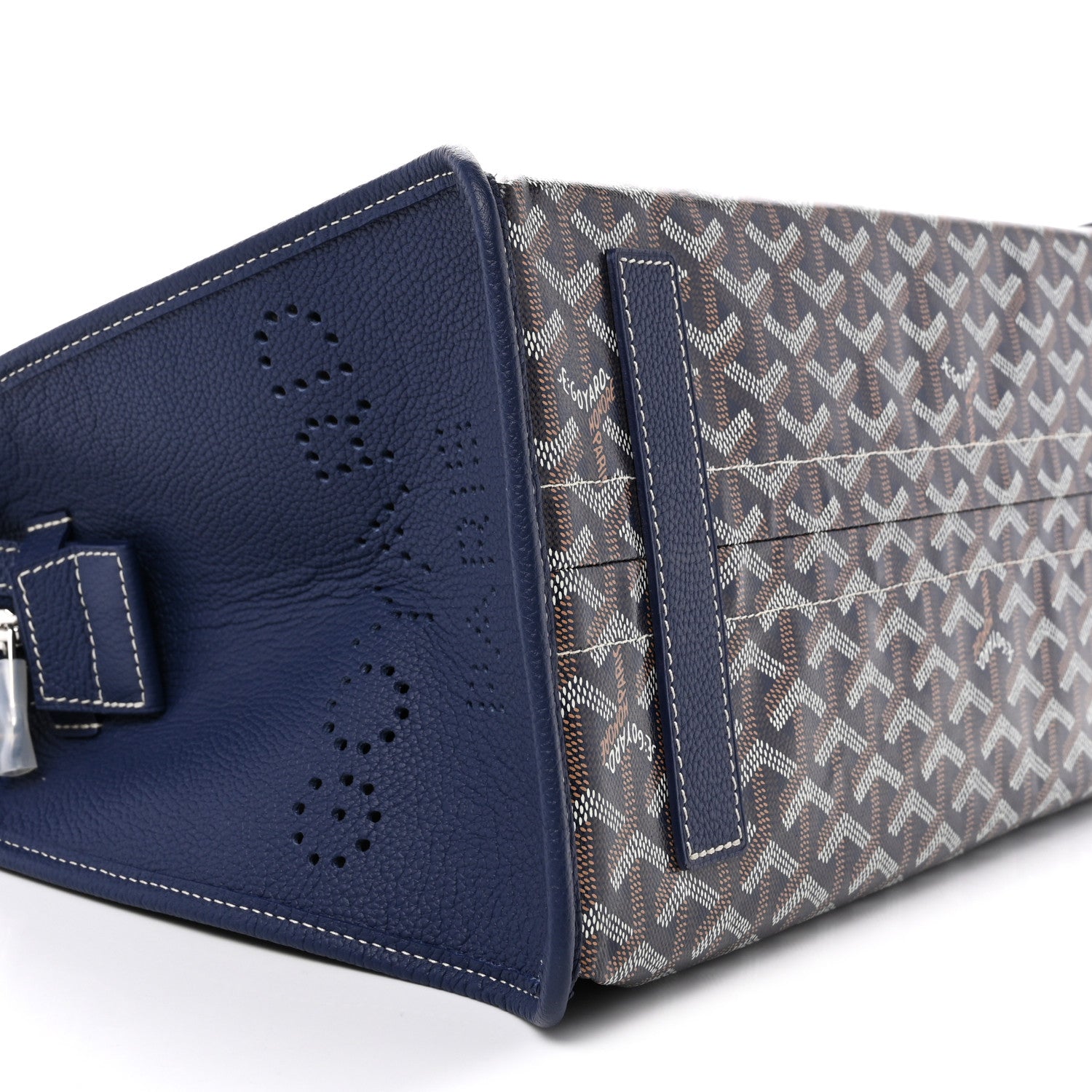 Goyard Goyardine Sac Hardy Pet Carrier PM Navy 10 of 12