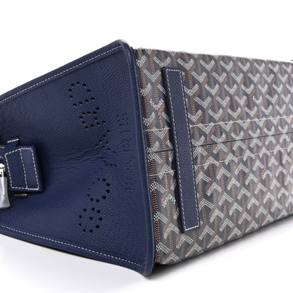 Goyard Goyardine Sac Hardy Pet Carrier PM Navy 10 of 12