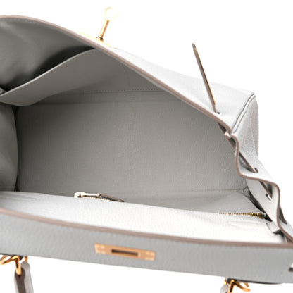 Hermes Togo Kelly Retourne 28 Gris Pale 5 of 10