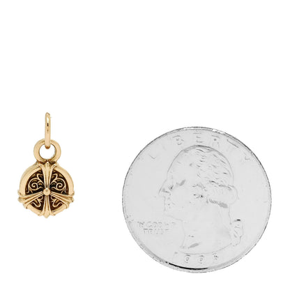 Chrome Hearts 22K Yellow Gold Peace Charm Pendant 2 of 3