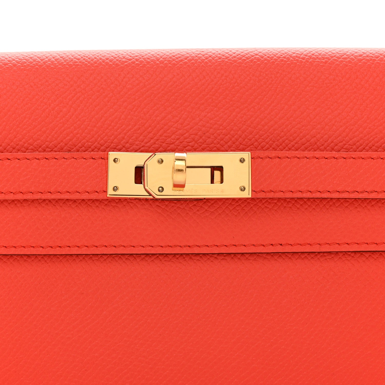 Hermes Epsom Kelly Longue Wallet Orange Poppy 8 of 8