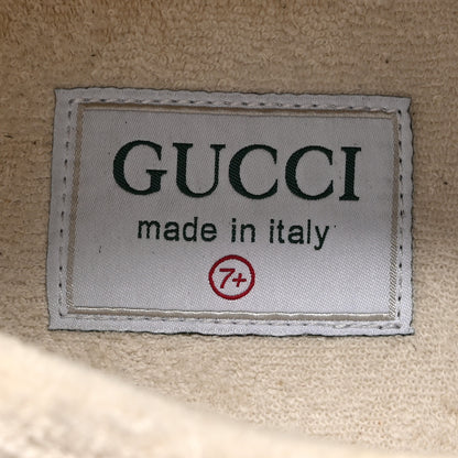 Gucci Suede Calfskin Tejus Printed Mens Ultrapace Sneakers 7.5 Natural Ardesia Neon Yellow 7 of 12