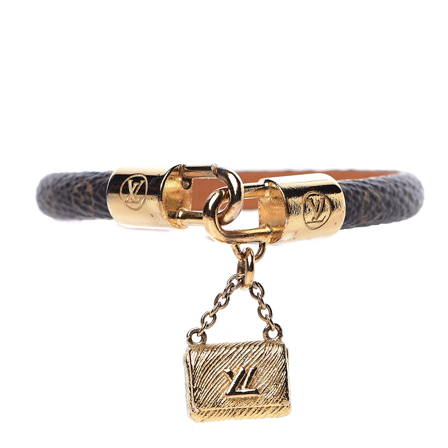 Louis Vuitton Monogram Twist Lock Bracelet 17 1 of 4