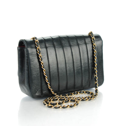 Chanel Lambskin Vertical Quilted Medium Single Flap Black 3 of 8