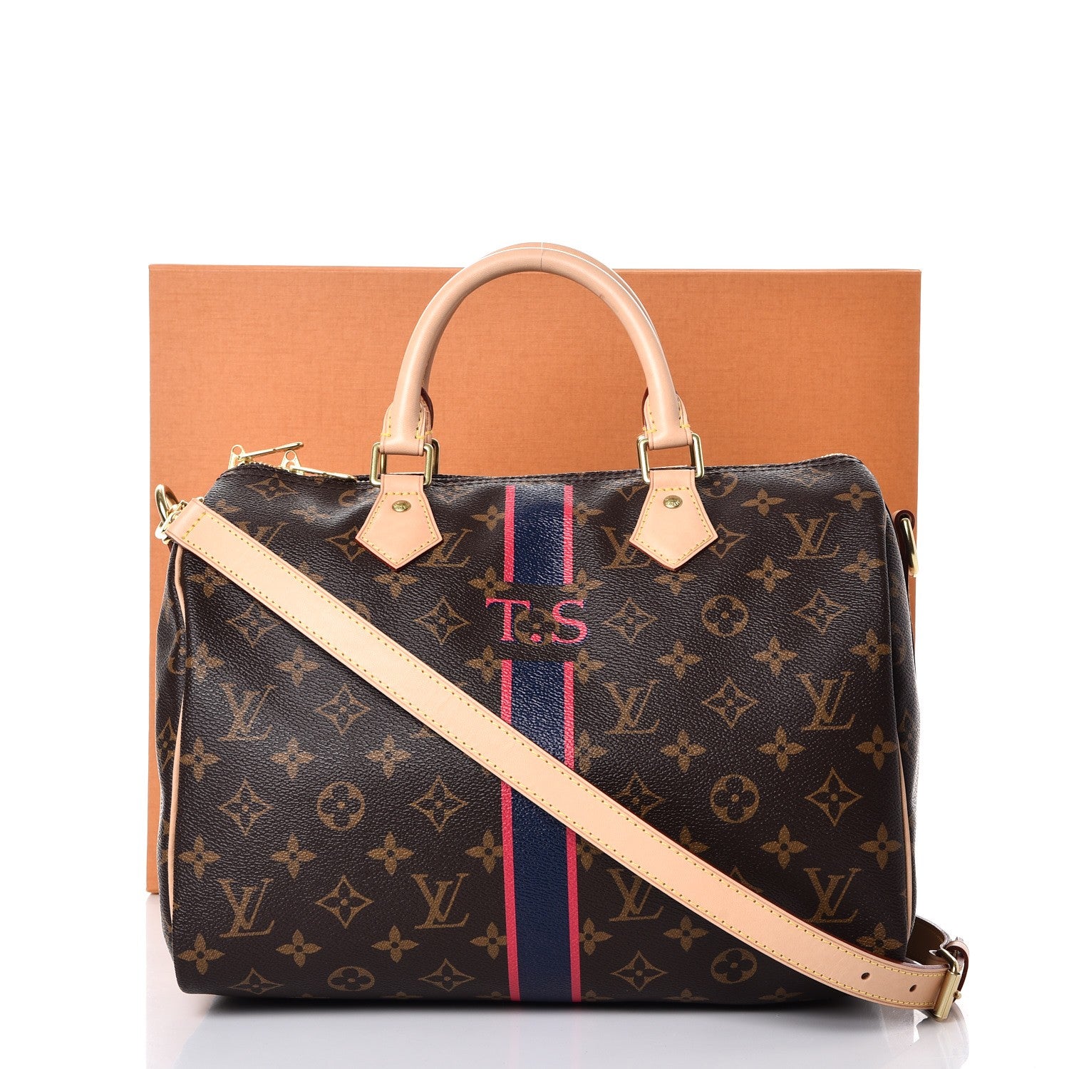 Louis Vuitton Monogram My LV Heritage Speedy Bandouliere 30 Marine Fuchsia 12 of 12