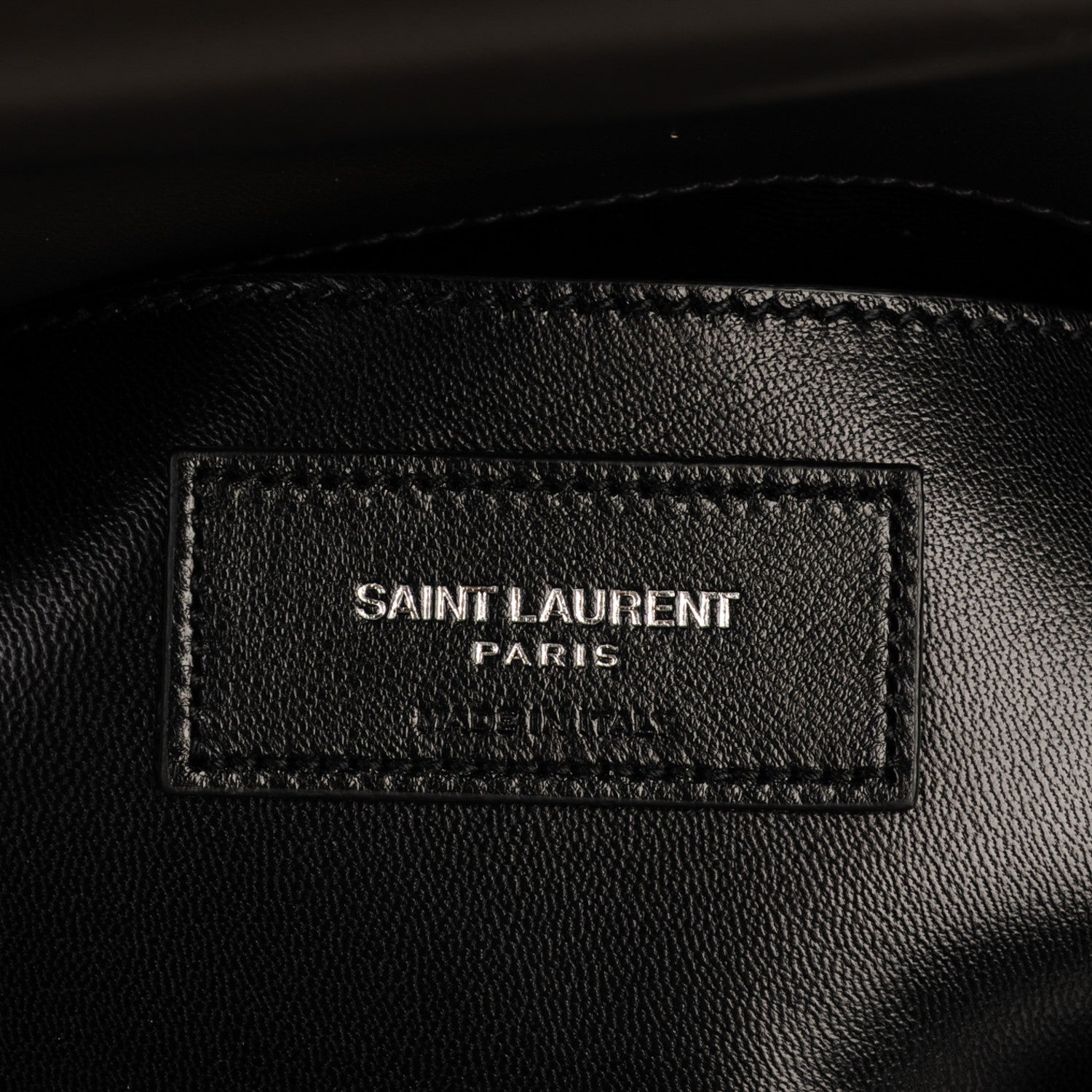 Saint Laurent Crocodile Embossed Nubuck Monogram Large College Satchel Dark Gray 6 of 7