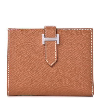 Hermes Epsom Bearn Compact Wallet Gold 1 of 8
