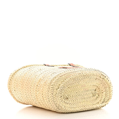 Celine Raffia Calfskin Triomphe Medium Panier Tan 4 of 11