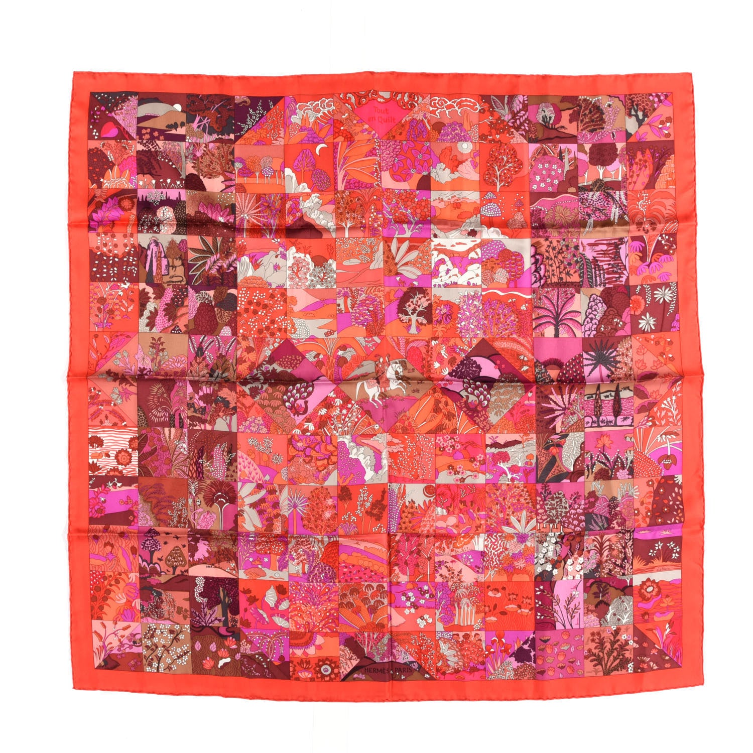 Hermes Silk Tout En Quilt Scarf 1 of 5