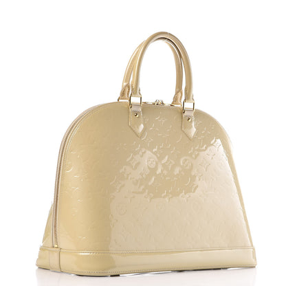 Louis Vuitton Vernis Alma GM Blanc Corail 3 of 14
