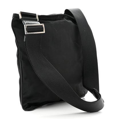 Prada Nylon Vela Flat Messenger Bag Black 3 of 10
