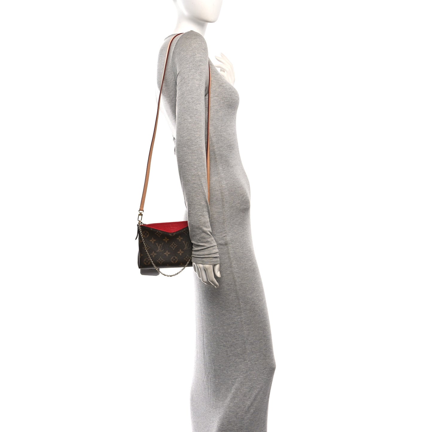 Monogram Pallas Clutch Cherry