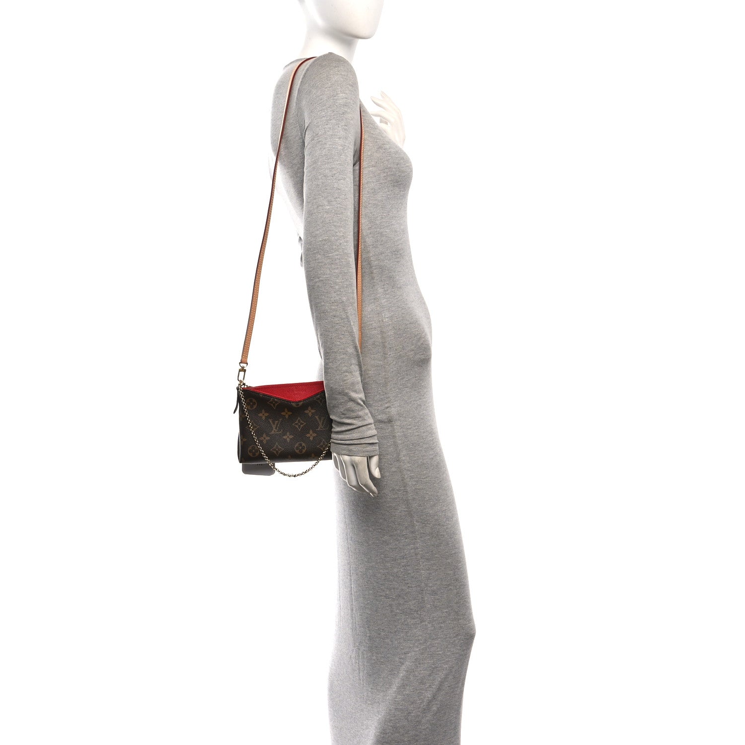 Louis Vuitton Monogram Pallas Clutch Cherry 2 of 13