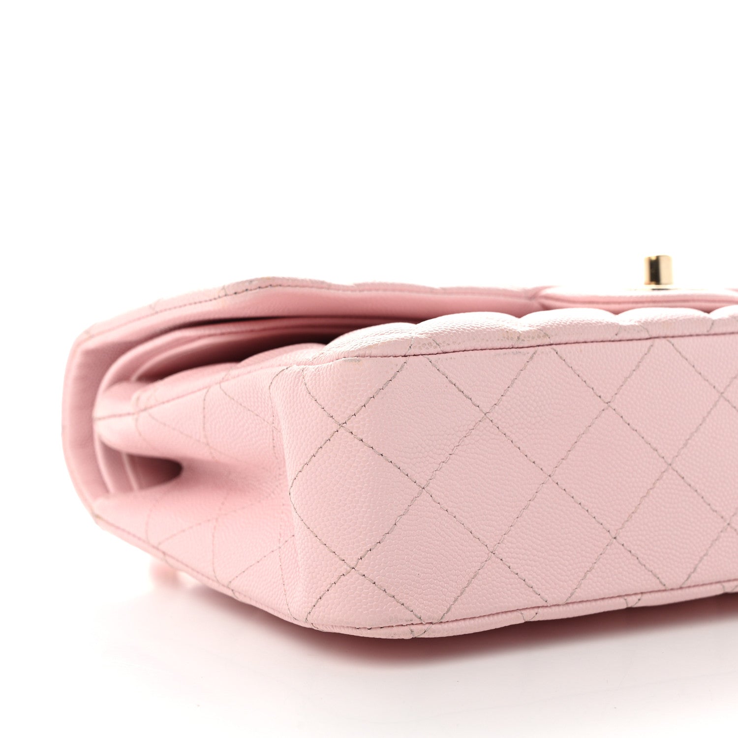 Chanel Caviar Quilted Medium Double Flap Light Pink 9 of 10