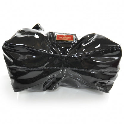 Valentino Garavani Patent Lacca Nuage Hobo Black 4 of 8